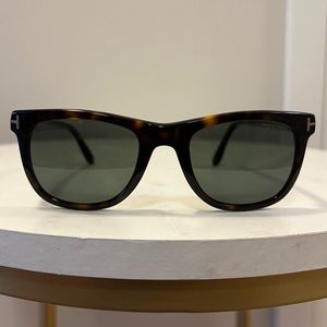 Tom Ford Leo Wayfarer Sunglasses - Tortoise Shell Polarized